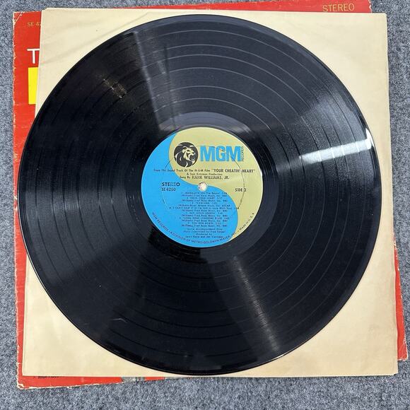 Vintage "Your Cheatin' Heart" LP OST Hank Williams Jr. 1964 MGM Mono Vinyl Clean - Picture 5 of 9